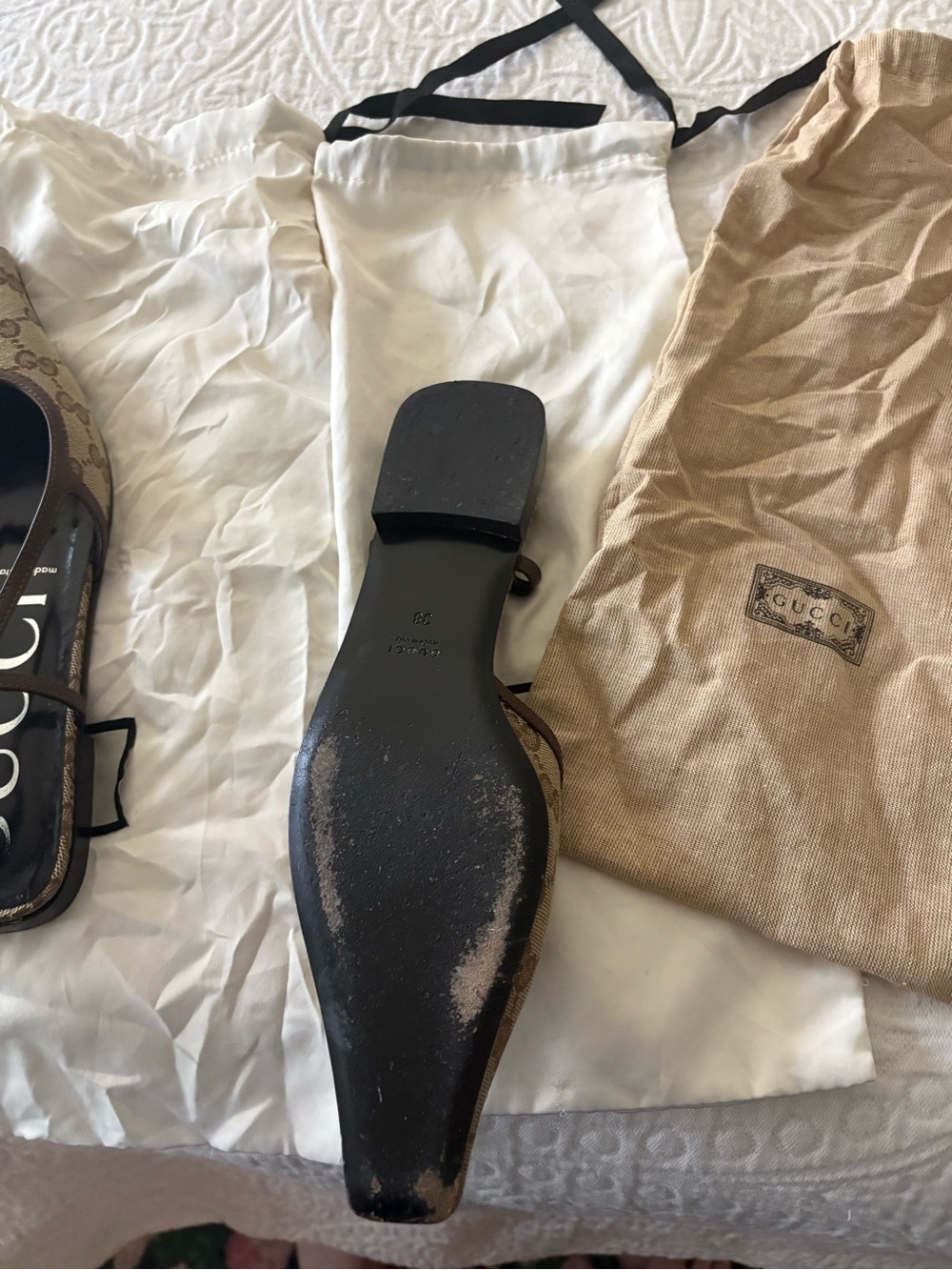 Gucci GG Monogram Slingback
flat, size 38 - Picture 5 of 7